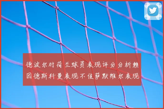 德波尔对荷兰球员表现评分分析赖因德斯科曼表现不佳萨默维尔表现出色