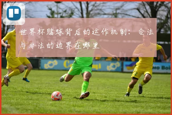 世界杯赌球背后的运作机制:合法与非法的边界在哪里